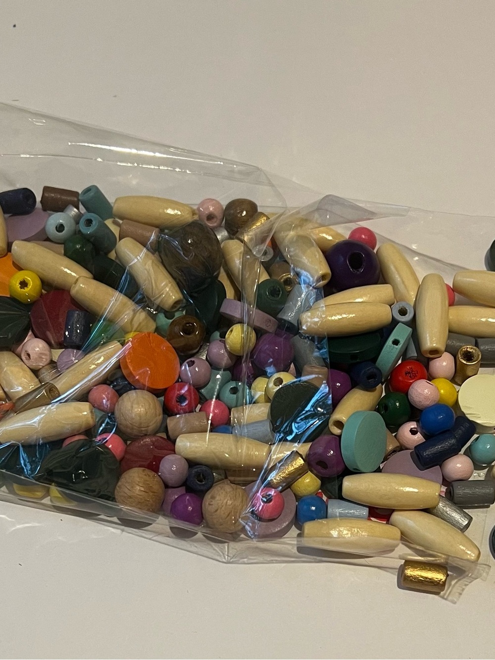 Bundle of wooden beads